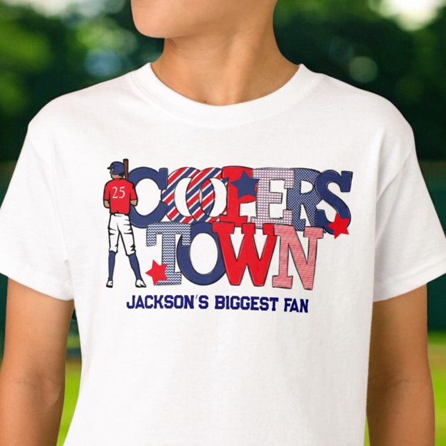 Cooperstown Patriotic Sibling Brother Baseball T-Shirt (Von Creator hochgeladen)