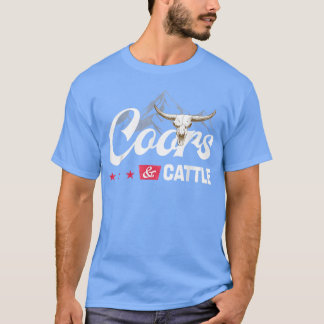 Coor und Cattles Retro-Kuh Western Berge und ein T-Shirt