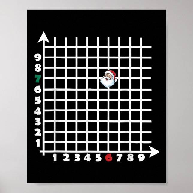 Coordinate Six Seven Trendy 6 7endy Retro Groovy 6 Poster (Vorne)