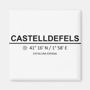 Coordinates Castelldefels Magnet