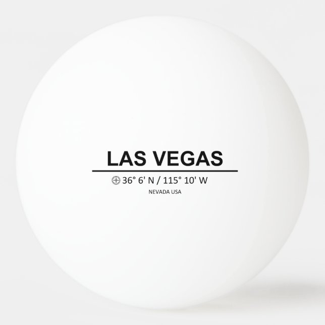Coordinates Las Vegas Tischtennisball (Vorderseite)