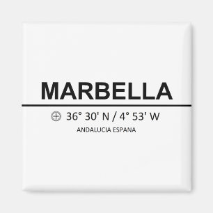 Coordinates Marbella Magnet