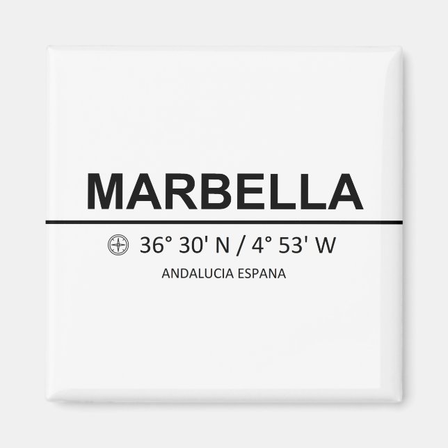 Coordinates Marbella Magnet (Vorne)