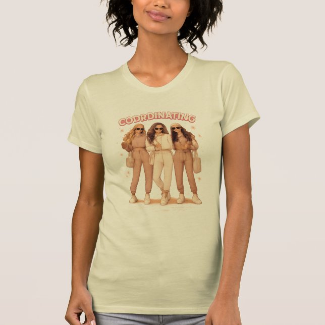 Coordinating Outfit Aesthetic Besties Vibes T-Shirt (Vorderseite)