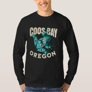 Coos Bay Oregon Frost Totem Pazifik Nordwest Nativ T-Shirt