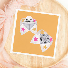 Cootie Catcher Preppy-Party der 90er Jahre Serviette