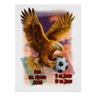 Copa del Mundo 2026 auf einem Poster