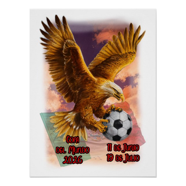 Copa del Mundo 2026 auf einem Poster (Vorderseite)