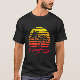 Copacabana 80er Summer Beach Palm Tree Sunset Tank