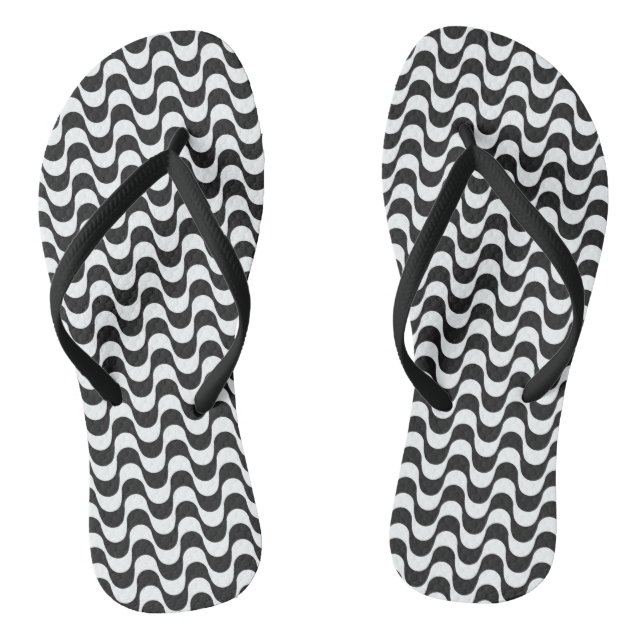 Copacabana Bürgersteigsmuster Flip Flops (Fußbett)