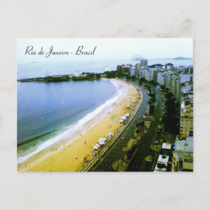 Copacabana Kurve, Rio de Janeiro, Brasilien Postkarte
