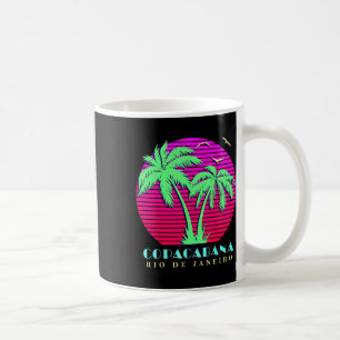 Copacabana Rio De Janeiro Palm Trees Sunset Kaffeetasse