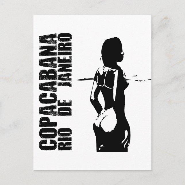 Copacabana, Rio de Janeiro Postkarte (Vorderseite)