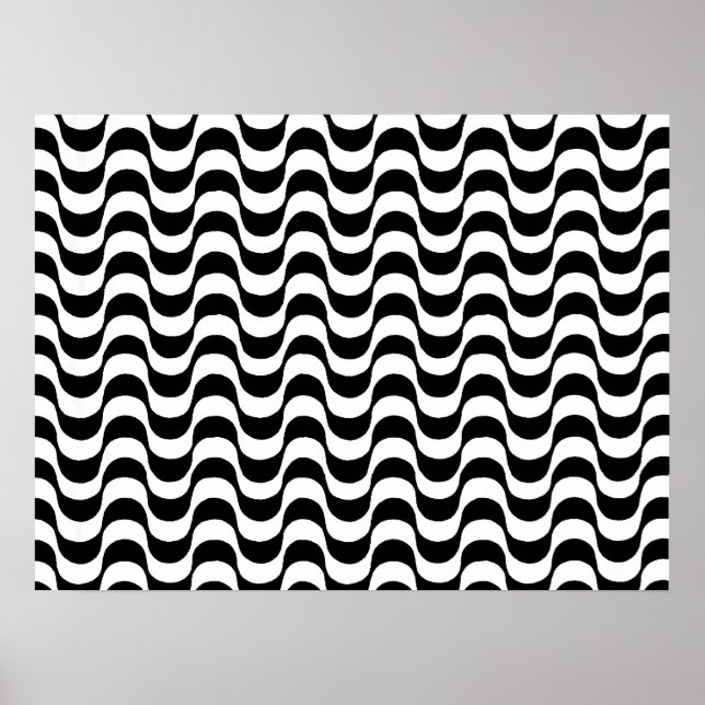 Copacabana Strand, brasilianischer Bürgersteig. Poster (Vorne)