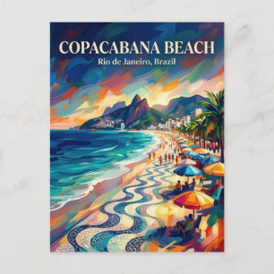 Copacabana-Strand Brasilien Postkarte