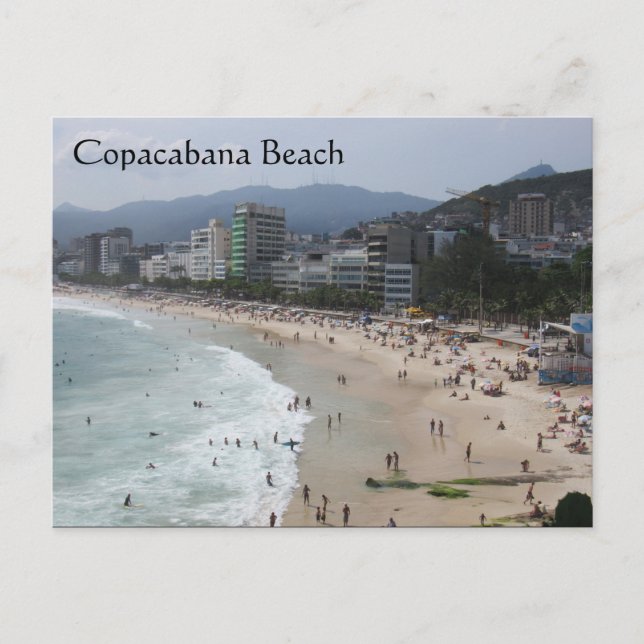 Copacabana-Strandszene Postkarte (Vorderseite)