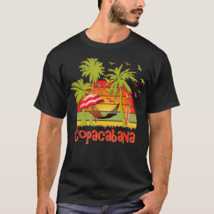 Copacabana Tropical Beach Hammock Sunset T-Shirt