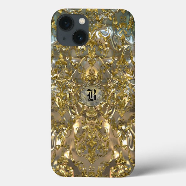 Copachatlin Damask Monogram Case-Mate iPhone Hülle (Rückseite)