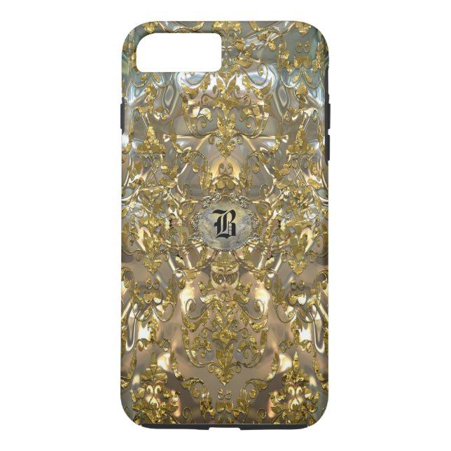 Copachatlin Damask Monogram Case-Mate iPhone Hülle (Rückseite)