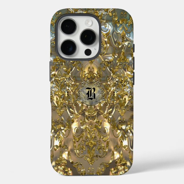 Copachatlin Damask Monogram Case-Mate iPhone Hülle (Rückseite)