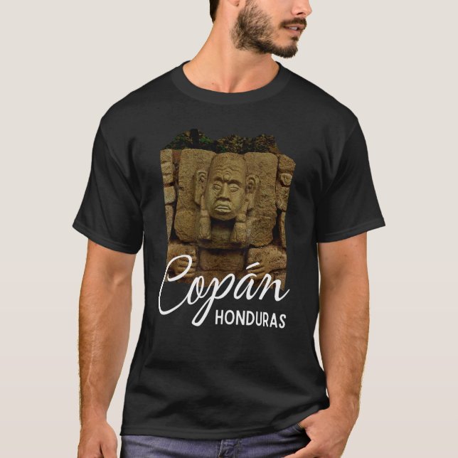 Copan Ruins Mayan Ruins Roatan Honduras Souvenir T-Shirt (Vorderseite)