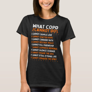 COPD Awareness Fighter COPD Warrior Ribbon T-Shirt