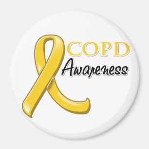 COPD Awareness Ribbon (Goldband) Magnet