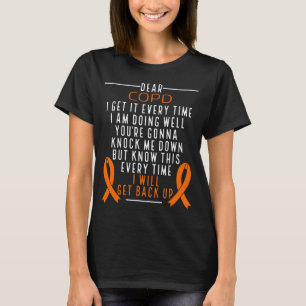 COPD Bewusstsein sichert Lungenkrankheit Oragen Ri T-Shirt