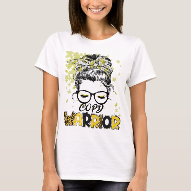 COPD-Kriegerin Frauen Mädchen Überlebende T-Shirt (Vorderseite)