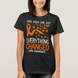 COPD Warrior Ribbon kämpfen COPD Bewusstsein T-Shirt