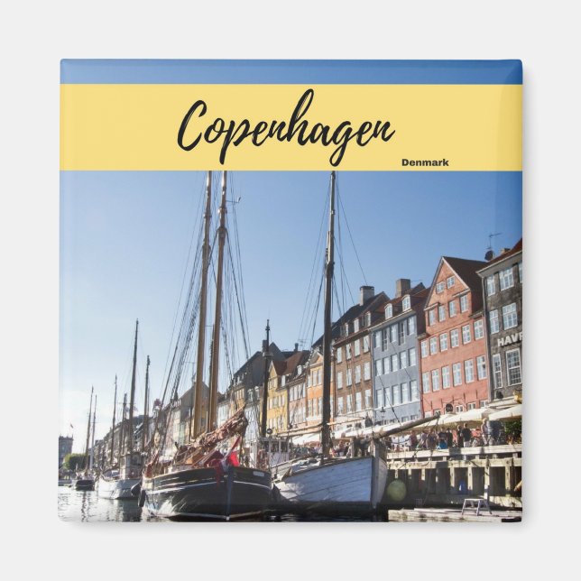 Copenhagen Denmark Souvenir Magnet (Vorne)