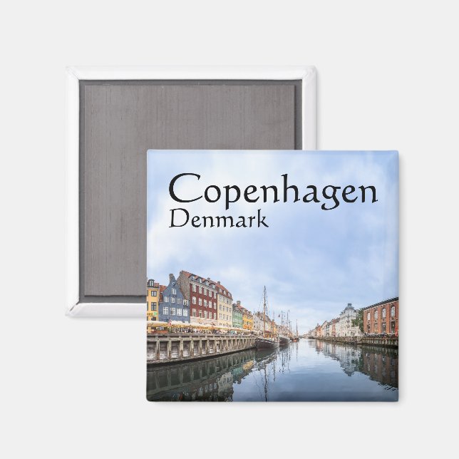 Copenhagen Souvenir Magnet (Vorderseite/Rückseite)