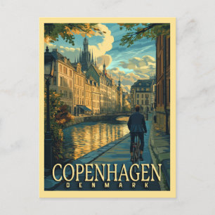 Copenhagen Vintage Reise Postkarte