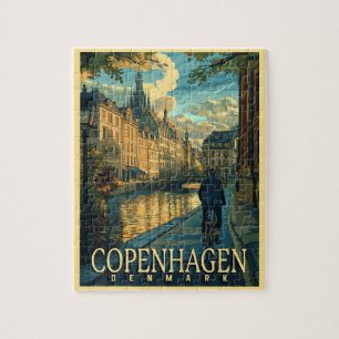 Copenhagen Vintage Travel Puzzle