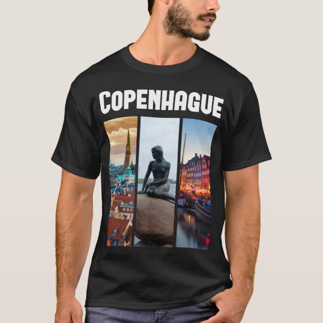 Copenhague,Dinamarca T-Shirt (Vorderseite)