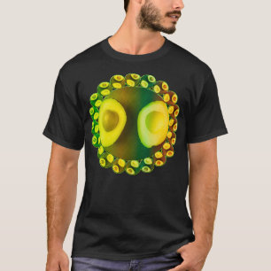 Copie de Geometrie Muster von Avocados und T-Shirt