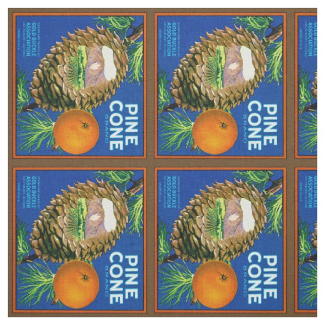 CoPine Cone Orange Stoff (Muster)
