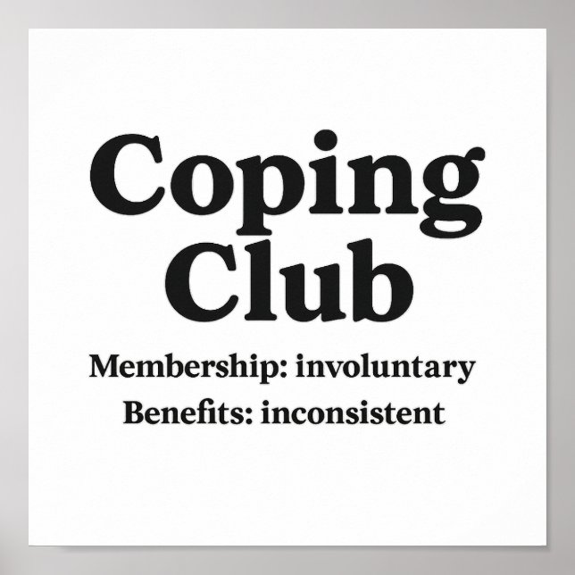 Coping Club - Poster (Vorne)