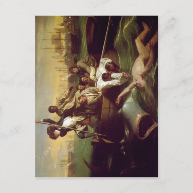 Copley, John Singleton Watson und der Hai 1778 T Postkarte (Vorderseite)