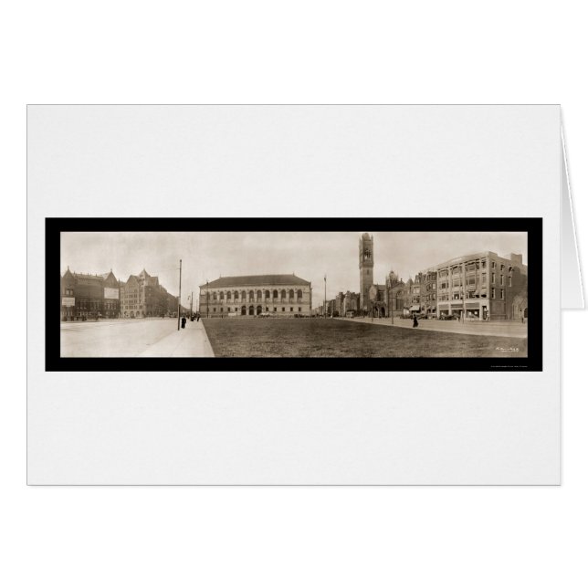 Copley Square Boston Foto 1910 (Vorderseite (Horizontal))
