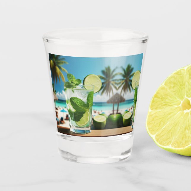 Copo de Shot Personalizado Caipirinha Schnapsglas (Vorderseite)