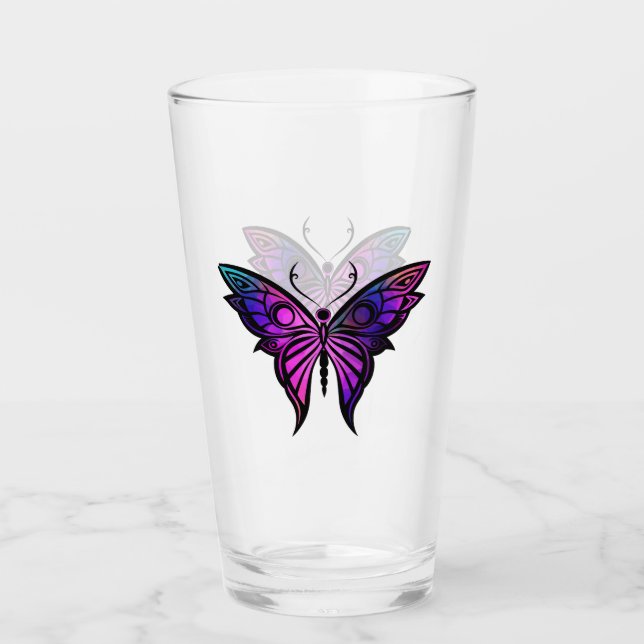 Copo de Vidro (Glass Cup) Borboleta Mística Glas (Vorderseite)