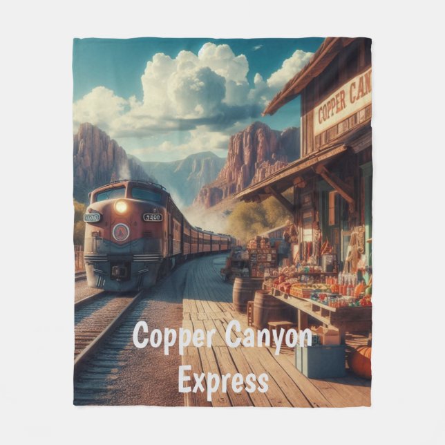 Copper Canyon Express Fleecedecke (Vorderseite)
