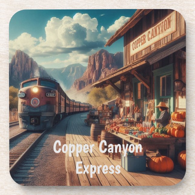 Copper Canyon Express Getränkeuntersetzer (Vorderseite)
