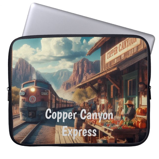 Copper Canyon Express Laptopschutzhülle (Vorderseite)