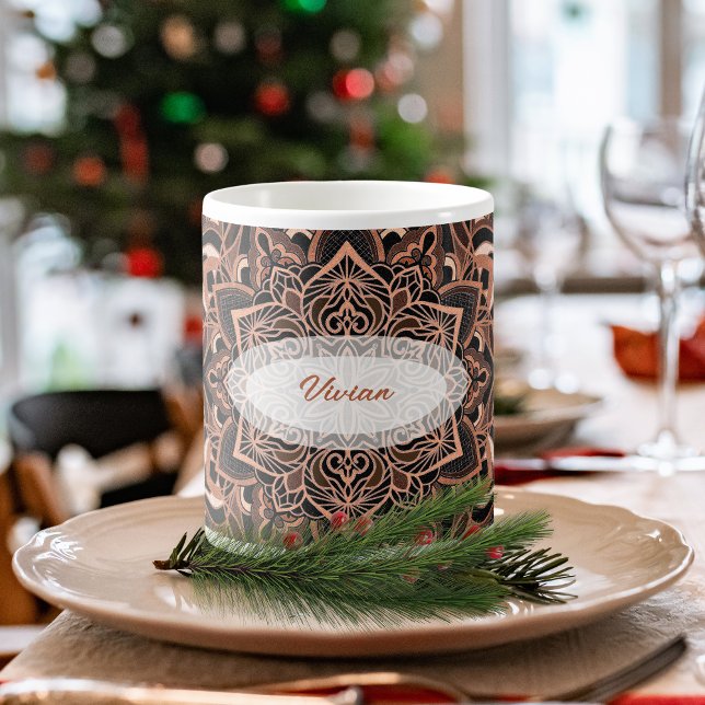 Copper Colored Mandala Tasse (Von Creator hochgeladen)