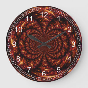 Copper Dimension Wall Clock Große Wanduhr