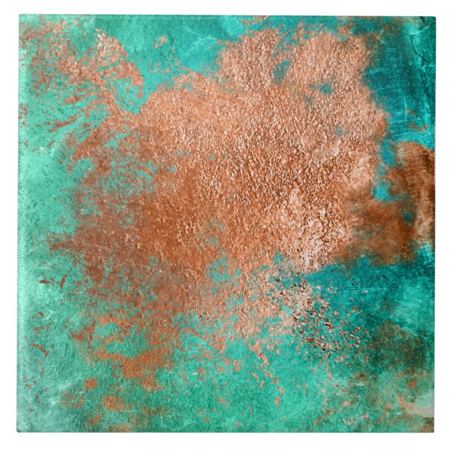 Copper Distressed Patina Fliese (Vorderseite)