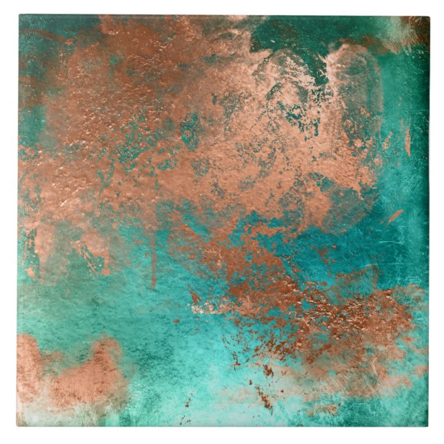 Copper Distressed Patina Fliese (Vorderseite)