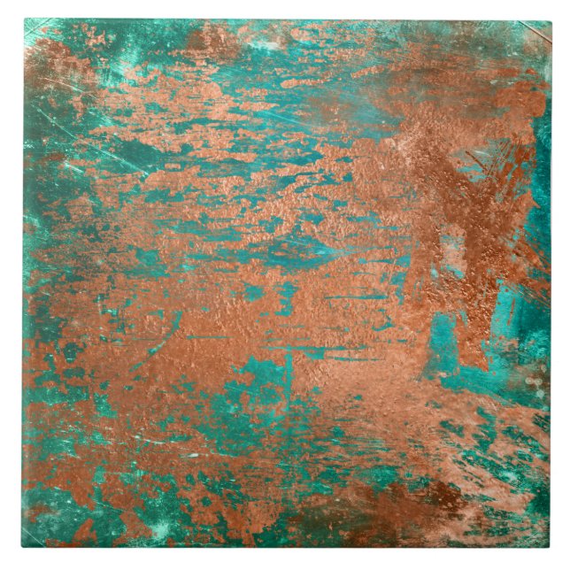 Copper Distressed Patina Fliese (Vorderseite)